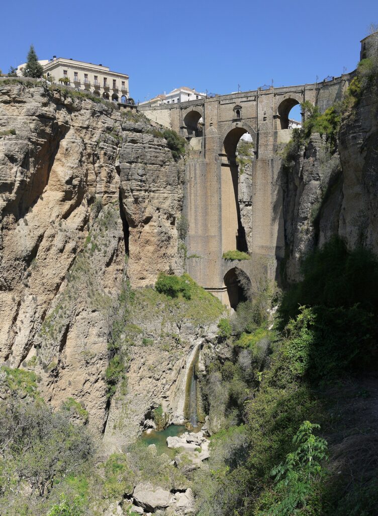 Ronda al atardecer desde el Tajo